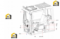 Кабина водителя SY220C9.1.5D 13171960