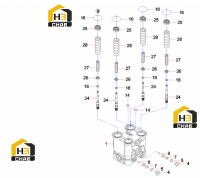 Комплектующие клапана (часть 2) 60170604