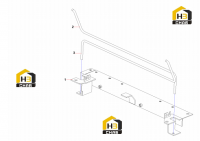 Кронштейн и крышка правая верхняя задняя SY215C9A.1.6.1A 13327885