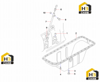 Поддон и щуп масляный 60306469