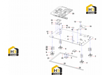 Пол кабины SY220C8M2K.1.5 13171827
