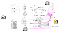 Трубопровод джойстиков управления гидравлической системы (часть 1) 11543868