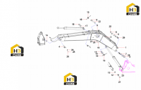 Узел стрелы SY220C9M2K.3 13173004