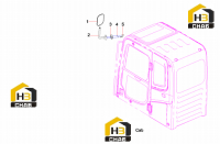 Зеркало боковое заднего вида 60122069