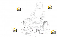 Сиденье водителя и подлокотники 12049398