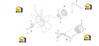 Вентилятор и ремень 60151862