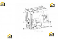 Кабина водителя SY215C9C3KL.1.5 12135336