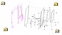 Комплектующие двери кабины 11773045