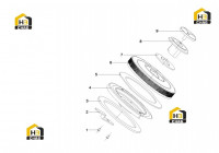 Комплектующие замка отсека аккумулятора A222200000012