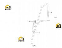 Поручень с зеркалом заднего вида A810502020139