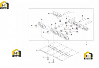 Цепи и башмаки гусениц 12233707