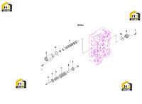 Компоненты распределительного клапана (стрела) 60318588 (часть 1)