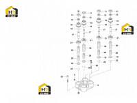Комплектующие клапана PVD8PC6008 60170604 (часть 1)