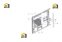 Комплектующие двери 14250873