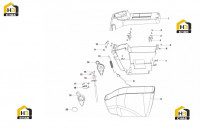 Комплектующие левого подлокотника 60204189