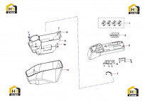 Комплектующие правого подлокотника 60215683