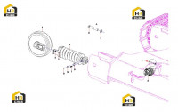 Колесо направляющее и натяжитель 13892750