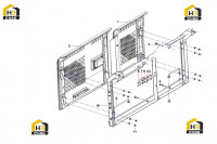 Крепление левой двери 13556945