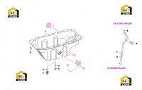 Поддон масляный и датчик уровня масла 60289524