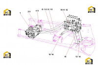 Трубопровод гидравлический плунжерного насоса 14034660