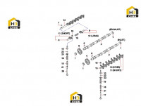 Вал распределительный и система клапанов 60289524