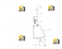 Бак топливный 13058441