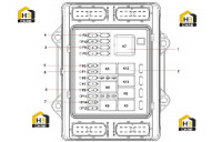 Блок предохранителей 12824424