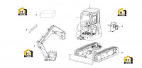Компоненты основные экскаватора 13017250 SY35C1