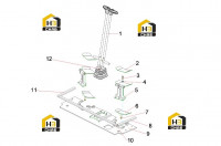Комплектующие нижней части управления 13116718