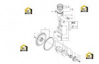 Вал коленчатый и поршень 60292531