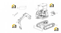 Компоненты основные экскаватора 13731299 SY35C2