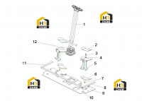 Комплектующие нижней части управления 13116718
