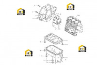 Корпус маховика и масляный поддон 60277134