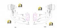 Трубопровод соединения гидромоторов 13063324