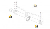 Трубопровод правого цилиндра стрелы 11219750