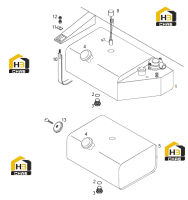 Бак гидравлический и бак топливный