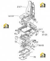 Кресло водительское в разборе