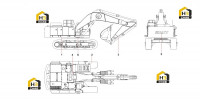 Компоненты основные экскаватора 11451216 SY700C2
