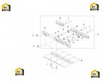 Цепи и башмаки гусениц 11296007