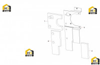 Перегородка отсека двигателя нижняя A810502012215