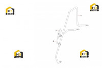 Поручень с зеркалом заднего вида A810502020139