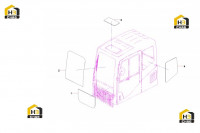 Стекла кабины 60211180