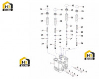Комплектующие клапана PVD8PC6008 60170604 (часть 2)