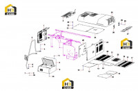 Комплектующие кузова экскаватора 12739185