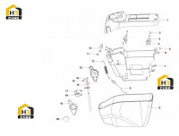 Комплектующие левого подлокотника 60204189