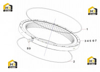 Комплектующие поворотного подшипника 13484728