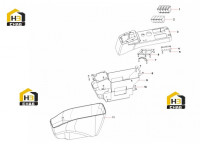 Комплектующие правого подлокотника 60204190