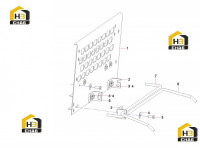 Кронштейн и крышка правая верхняя задняя 10123768
