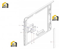 Крепление левой двери 13852760