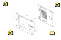 Крепление правой двери 12855224